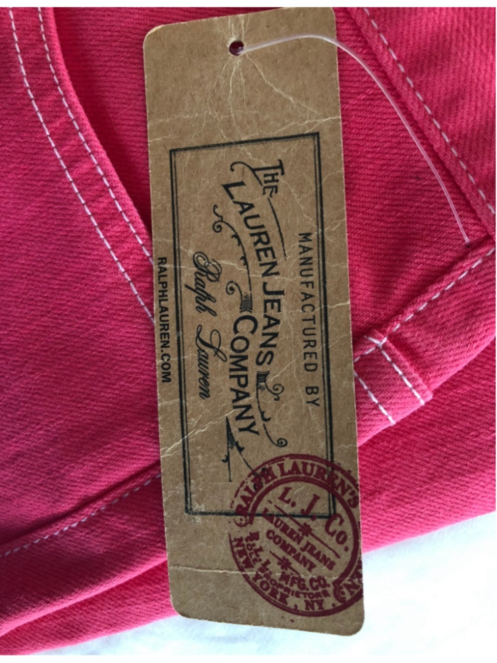 Lauren Jeans Co St Tropez Straight Leg Stretch Denim Jeans NWT Ralph Lauren - Picture 8 of 12